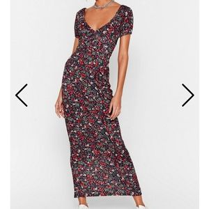 Floral maxi dress NWT